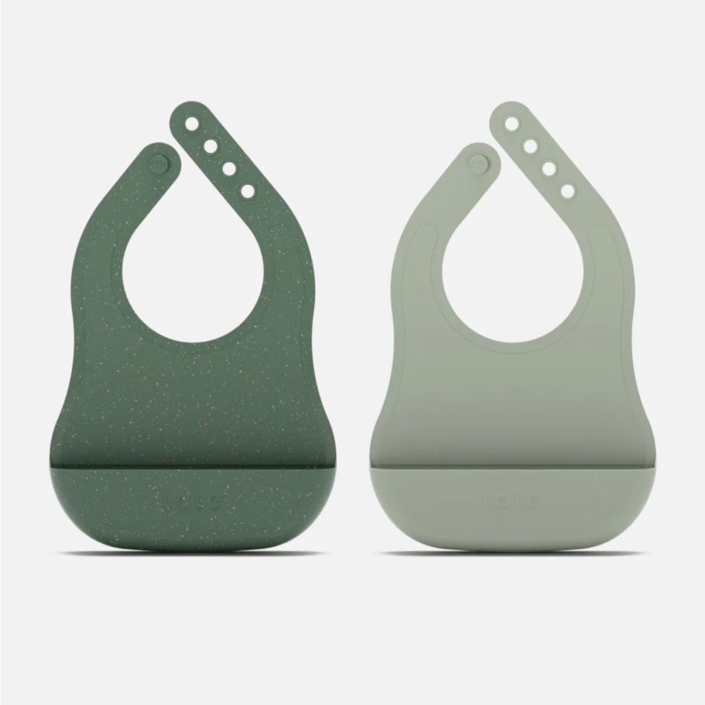 Lalo silicone bib set of 2. In excellent condition.
